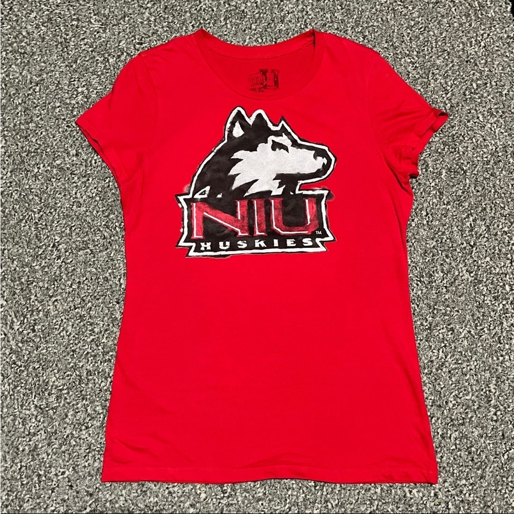 Northern Illinois University NIU Huskie Short Slv XLg Ladies X-Large Shirt
